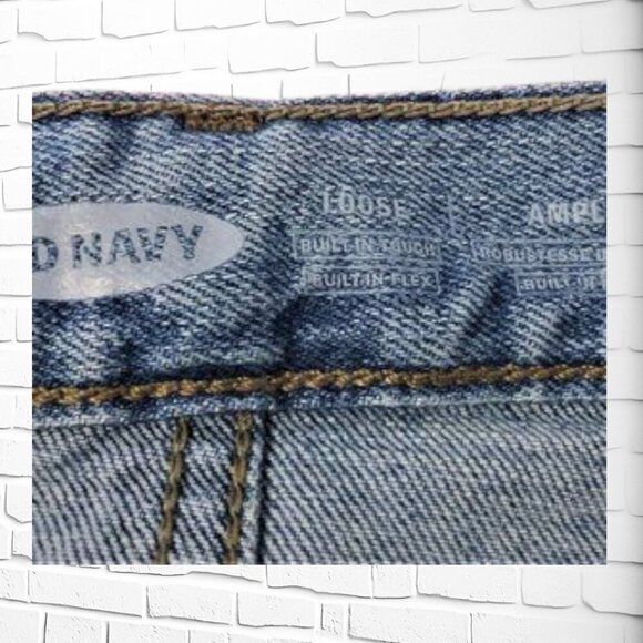 OLD NAVY Loose Built-In Flex Jeans For Men 42" - Picture 4 of 4